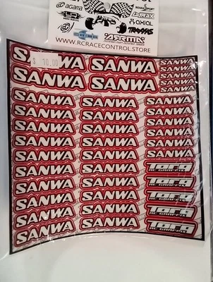 Sanwa RC Logo Decal Sheet Red - image 1 of 4