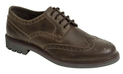 Hoggs of Fife Inverurie Country Brouge Shoes - Waxy Brown - Sizes 40 only - Image 1 of 2