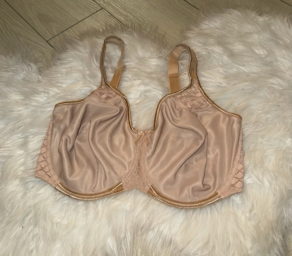 Sujetador Empreinte Melody cobertura completa con aros encaje sin costuras para mujer 34F beige Foto 1 de 4