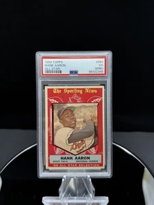 1959 Topps Hank Aaron Milwaukee Braves All Star #561 PSA VG 3 - Picture 1 of 2