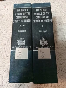 The Secret Service of the Confederate States in Europe 2 Volume Set 1959 ex-lib - Picture 1 of 11