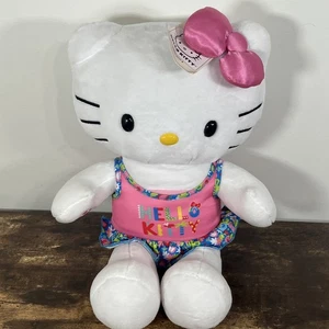 Build A Bear Hello Kitty rosa Schleife Plüsch 18 Zoll mit Outfit Badeanzug 2023 mit Etikett - Bild 1 von 6