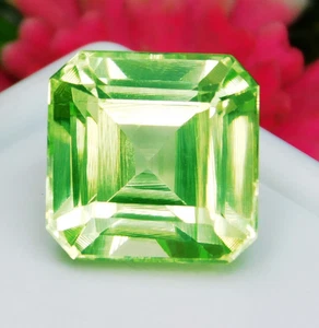 12.15 Ct Top Quality Top Color Gorgeous Peridot Gemstone Certified From Pakistan - Imagen 1 de 8