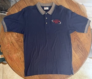 Vintage NHRA Shirt Herren Large Polo Drag Racing Official schwarz weiß Rennstrecke - Bild 1 von 7