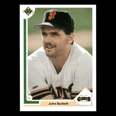 John Burkett #577 1991 Upper Deck San Francisco Giants Baseball Card MLB - Image 1 of 3