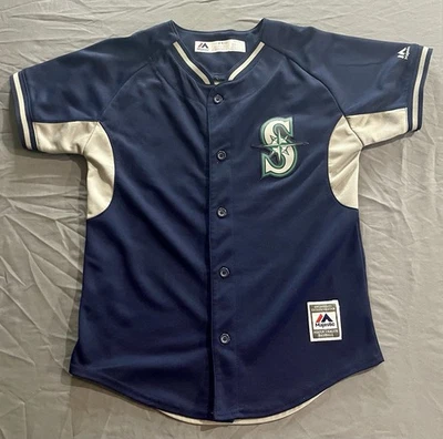 Seattle Mariners Jersey Majestic Youth M 10/12 Robinson Cano 22 MLB Baseball - Image 1 of 2