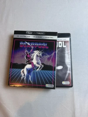 Deadpool 1 (4K Ultra HD, Blu-ray 2016) Marvel w/ Rare OOP Unicorn Slipcover - Image 1 of 4