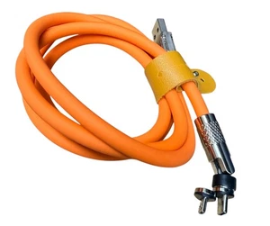 Thick Colorful Silicone Cable USB-A to USB-C 3Ft. 100W High Power Cable - Picture 1 of 6