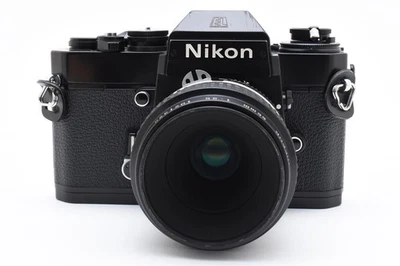 [N COMO NUEVA] Cámara fotográfica Nikon Nikomat EL2 SLR negra 35 mm con Micro-NIKKOR 55 mm 1:3,5 Foto 1 de 4