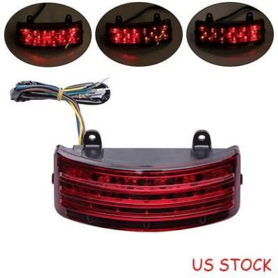 Tri-Bar Fender LED Tail Brake Turn Signal Light For Harley Davidson Touring US - Изображение 1 из 4