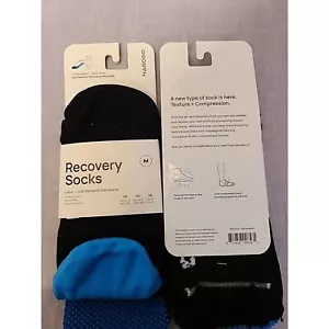 4 pairs Naboso Black and Blue Recovery Socks small - Picture 1 of 8