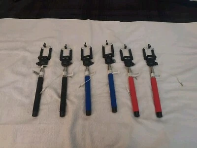 NEW~Extendable~Wired AUX Shutter Selfie Stick for Android Phones - Image 1 of 4