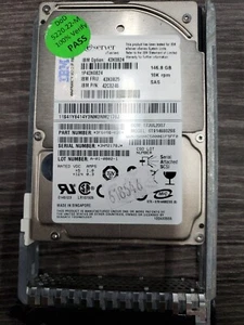 Seagate IBM 146gb 10k rpm SAS 9F6066-039 ST9146802SS 43X0824 43X0825 w/Tray - Picture 1 of 3