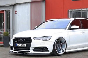 CUP Spoilerschwert Frontspoiler mit Wings aus ABS für Audi A6 S6 C7 4G S-Line - Bild 1 von 5