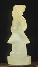 Chinese old natural jade hand-carved statue soldier man seal pendant r