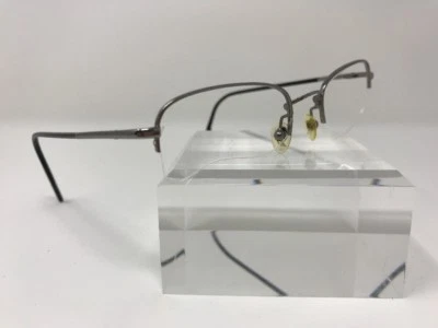 Anteojos Nautica 411 52-16 plateados medio sin montura bisagra flexible K451 Foto 1 de 4