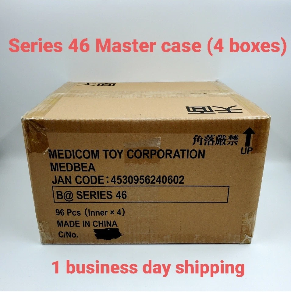 Medicom Toy series 46 bearbrick Be@rbrick Master Case (4 boîtes) Case of 24pcs