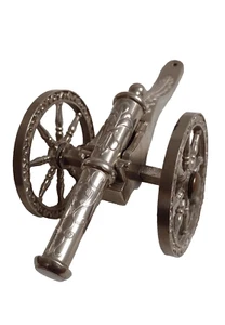 Silver Plated Cannon Made In England Marked All Part Rejoin Able Vintage - Picture 1 of 20