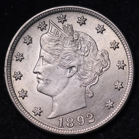1892 Liberty V NIckel CHOICE BU * UNCIRCULATED * MS FREE SHIPPING E645 SCMR Cover