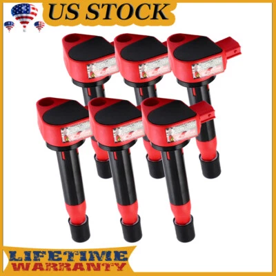 6 Pack Ignition Coils For 1999 2000 2001 2002 2003 2004-2007 Honda Odyssey UF242 - Image 1 of 4