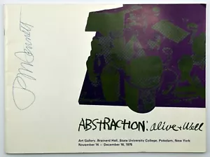 Abstraction Exhibition Art Gallery Brainerd Hall SUNY Potsdam NY Program 1975 - Picture 1 of 8