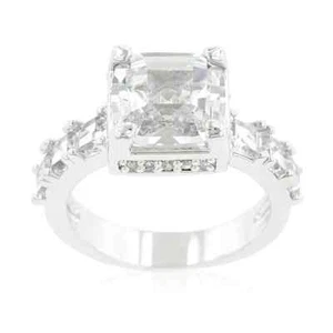 Asscher Cut Engagement Ring - Picture 1 of 5