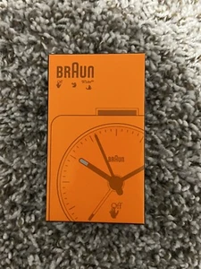 Off-White™ x Braun Limited Edition Classic Travel Analogue Alarm Clock - Orange - Picture 1 of 7