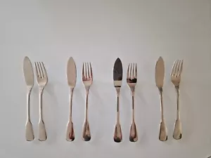 Fischbesteck 4 Personen, Solingen, Edelstahl - Bild 1 von 3