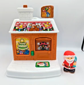 Fisher Price Little People Christmas Surprise Santa Visit House *NO SOUND read* - Picture 1 of 12