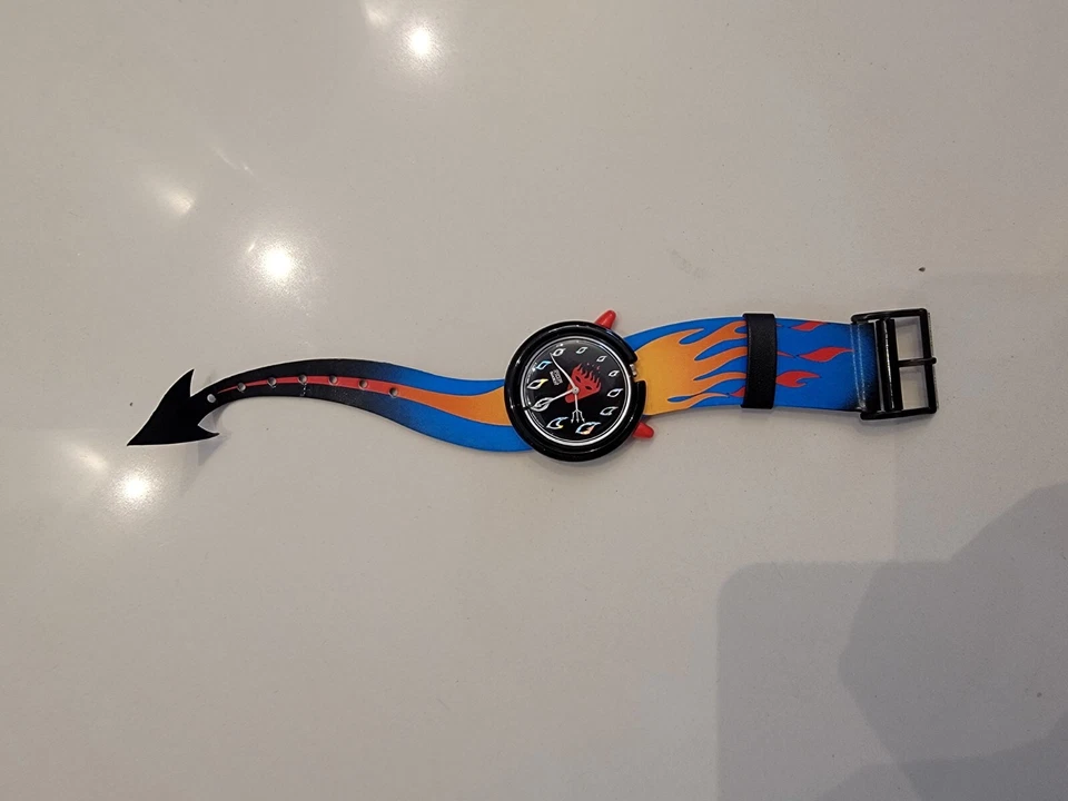 Vintage Pop Swatch Halloween Special Hot Stuff PMB103 1995