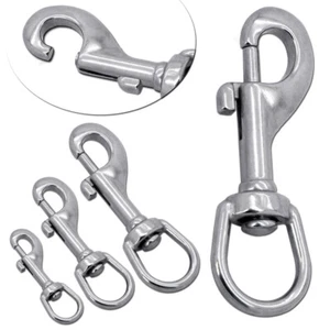 Karabinerhaken Wirbelkarabiner Schnapphaken Karabiner Edelstahl V4A Rostfrei - Bild 1 von 5