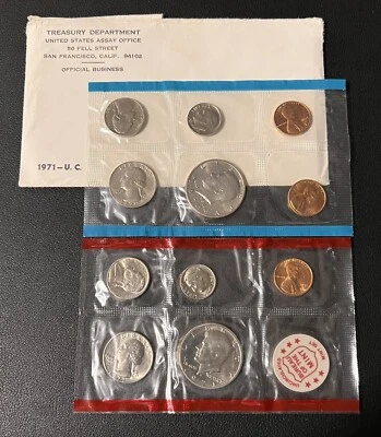 1971 U.S. Mint Set Uncirculated Original Government Packaging OGP Collectible - Image 1 of 2