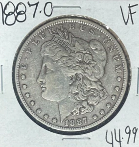 Dólar de plata Morgan 1887-O ~ en muy buen estado ~bonita moneda~ - Imagen 1 de 2