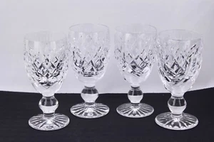 SET OF 4 WATERFORD CRYSTAL DONEGAL SHERRY GLASSES SET - MINT - Picture 1 of 5