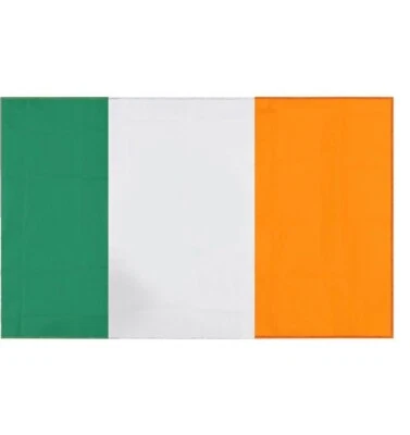 Bandera Nacional de Irlanda BANDERA IRLANDESA TAMAÑO COMPLETO 150 CM X 90 CM 5 PIES X 3 PIES Foto 1 de 3