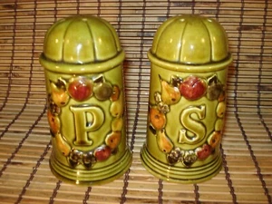 Mid Century Salt & Pepper Set - Los Angeles Pottery - Picture 1 of 6