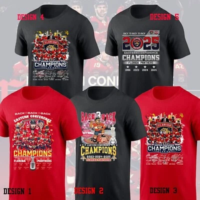 ¡NUEVO!! Florida Panthers 2025 Campeones de la Conferencia Este ENVÍO GRATUITO Multi Diseños Foto 1 de 4