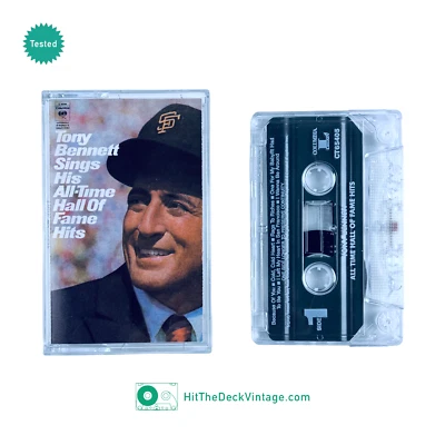 Tony Bennett Sings His All-Time Hall Of Fame Hits Cassette Tape Pop Jazz TESTED - Image 1 of 2