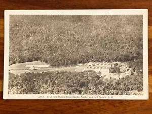 Cartolina d'epoca in bianco e nero Crawford House da Eagles Nest Crawford Notch New Hampshire NH - Foto 1 di 4