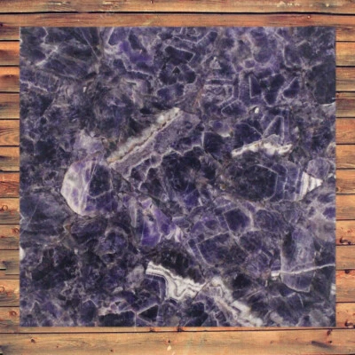 15” x 15" Amethyst Table Top / Counter Side top Handmade Home Furniture - Image 1 of 2