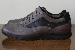 Mephisto City Hiker Men's Gray Leather Shoes Sz 10.5 - Picture 1 of 10
