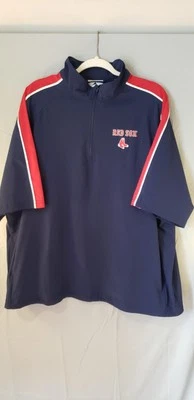 Chaqueta jaula de bateo Boston Red Sox talla XL bolsillos de calentamiento béisbol golf Foto 1 de 4