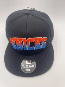 New Ultra Game New York Knicks NBA Official Snapback Adjustable Hat/Cap BLK $40 - Picture 1 of 5