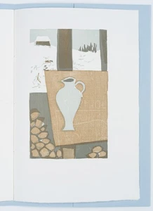 H. STUDER (1920-2018), Drei Oden, 2004, Farbholzschnitt nach 1945 Fantasie - Picture 1 of 4