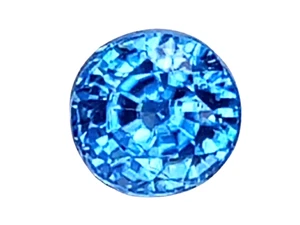 1.070CTS Blue Natural zircon Round shape loose gemstones - Bild 1 von 3