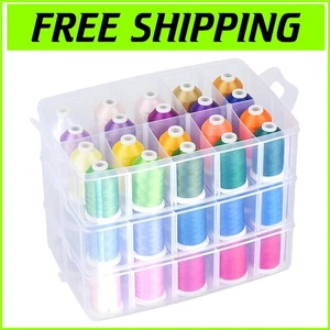 High-Performance Embroidery Thread Set – 63 Colors with Fade-Resistant Quality - Picture 1 of 11