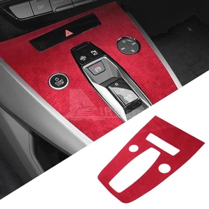 Suede Red Center Gear Shift Panel Sticker Trim For Audi Q4 E-Tron 2021-2025 - Bild 1 von 7
