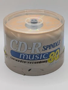 Maxell 50 Pack CD-R MUSIC 80min 700MB Blank Media Spindle NEW/Sealed - Afbeelding 1 van 4