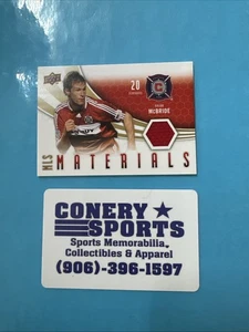 2010 Upper Deck MLS Brian McBride MLS Materials Card #M-WC Chicago FIRE Mint - Picture 1 of 6