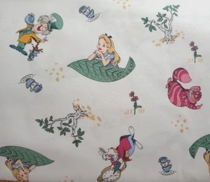 alice in wonderland kids fun fabric trees  10 by 10 inch blue new - Picture 1 of 2